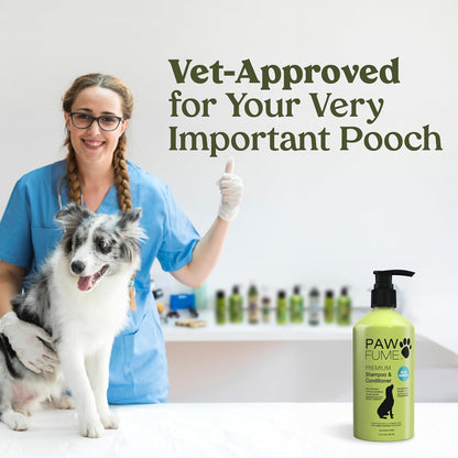 PAWFUME Dog Shampoo and Conditioner, Blue Ribbon, 1-Pack