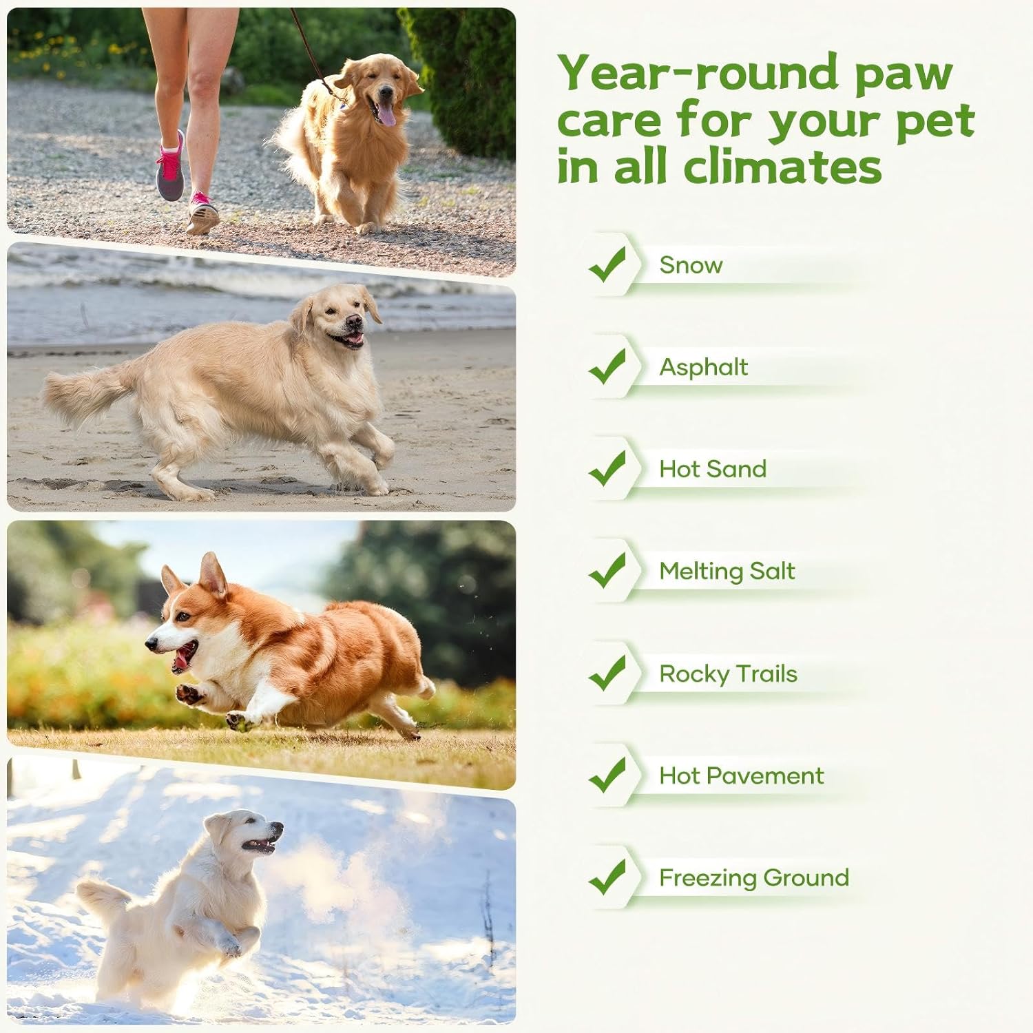 Dog Paw Balm & Nose Balm, Lick-Safe | All-Natural Moisturizer with Organic Coconut Oil | Quickly Nourishes and Repairs Dry, Cracked Paws (2.0Oz)