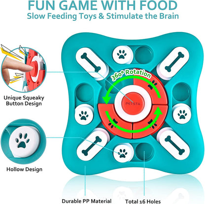 Dog Puzzle Toys - Interactive, Mentally Stimulating Toys for IQ Training & Brain Stimulation - Gift for Puppies, Cats, Dogs