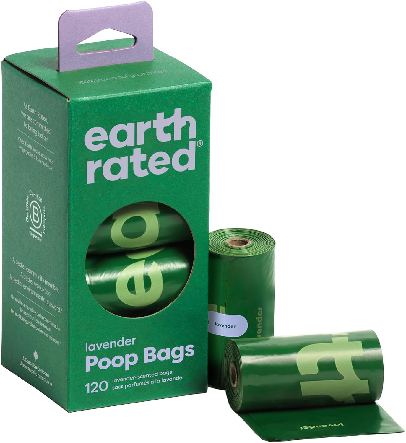 Poop Bags for Dogs Guaranteed Leak Proof and Extra Thick Waste Bag Refill Rolls, Unscented, 120 Bags