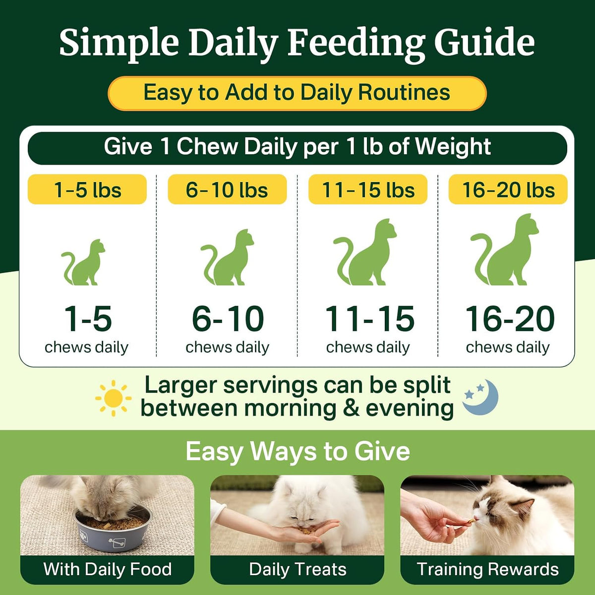 Flea and Tick Prevention for Cats, Cat Flea and Tick Treatment Chew