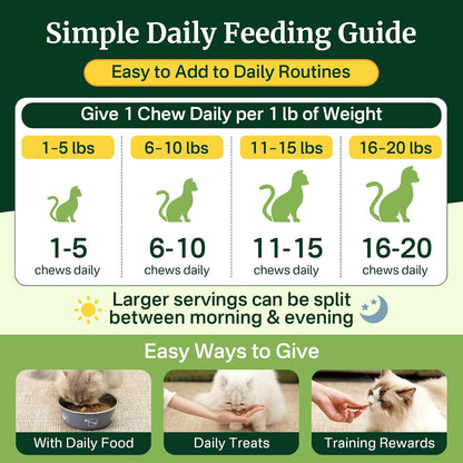 Flea and Tick Prevention for Cats, Cat Flea and Tick Treatment Chew
