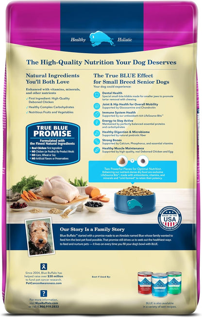 Life Protection Formula Small Breed Senior Dry Dog Food, Supports Joint Health and Immunity, Made with Natural Ingredients, Chicken & Brown Rice Recipe, 15-Lb. Bag