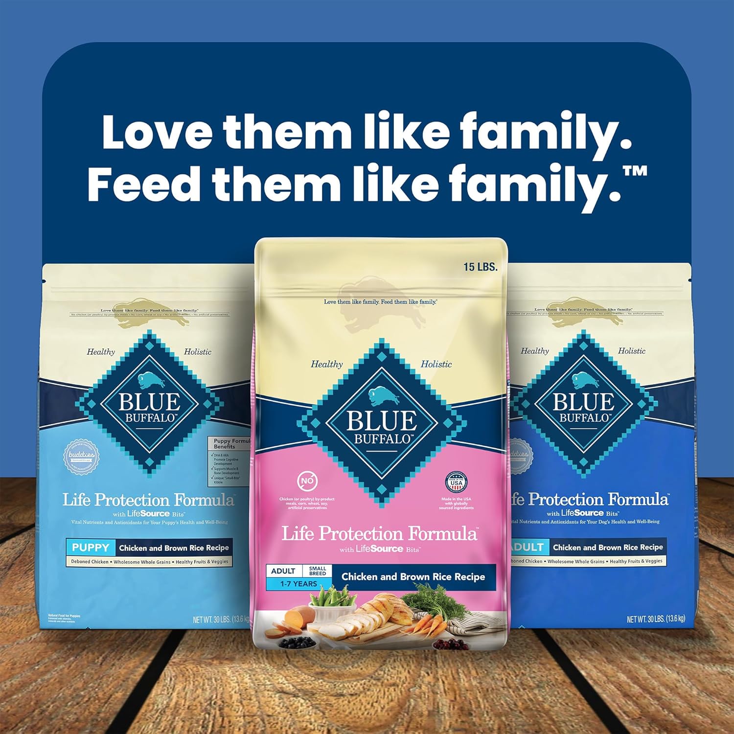 Life Protection Formula Adult Small Breed Dry Dog Food, Supports High Energy Needs, Made with Natural Ingredients, Chicken & Brown Rice Recipe, 15-Lb Bag