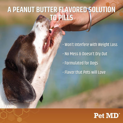 Wrap a Pill Peanut Butter Flavored Pill Paste for Dogs - Make a Pocket to Hide Pills and Medication for Pets - 59 Servings
