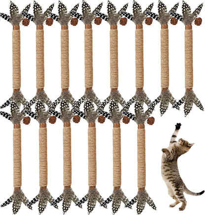 Cat Toys 12Pcs Catnip Toys for Indoor Cats, Silvervine Chew For Cleaning Teeth, Dental Stick Treat 