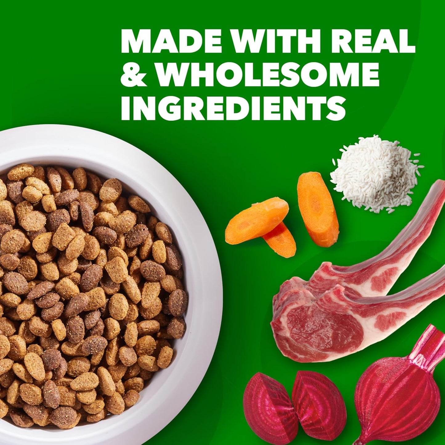 Proactive Health Minichunks Adult Dry Dog Food with Lamb & Rice, 15 Lb. Bag