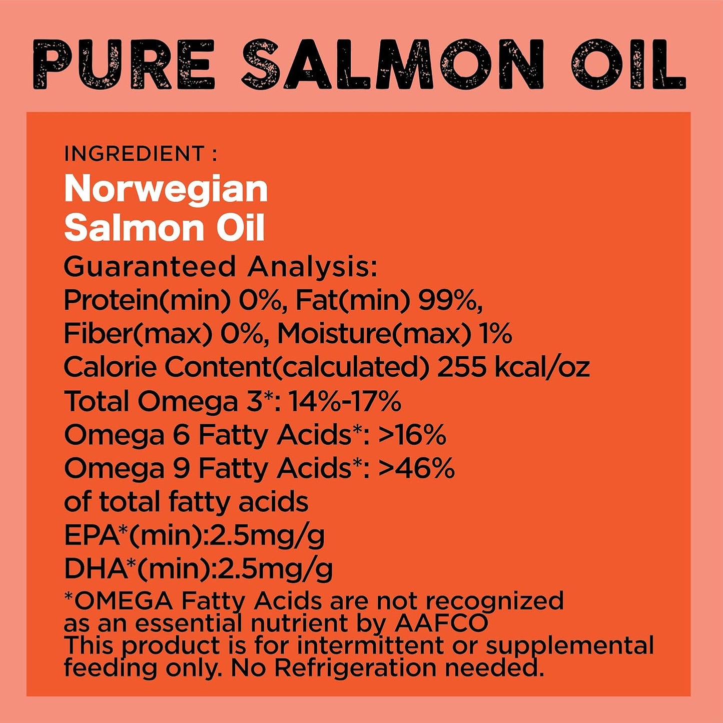 Nature'S Diet Pet 32 Oz Norwegian Salmon Oil Dogs & Cats - Natural Support for Joint Function Immune Heart Health Appetite Skin & Coat Omega 3 6 9 Liquid Food Topper EPA DHA Fatty Acids