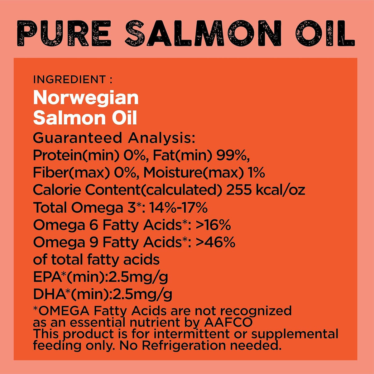 Nature'S Diet Pet 32 Oz Norwegian Salmon Oil Dogs & Cats - Natural Support for Joint Function Immune Heart Health Appetite Skin & Coat Omega 3 6 9 Liquid Food Topper EPA DHA Fatty Acids