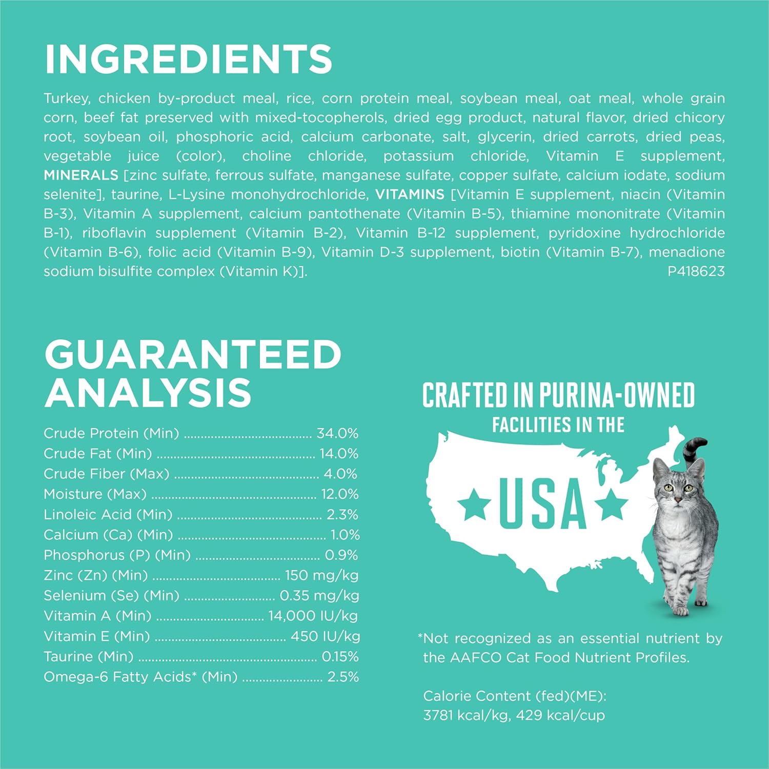 Purina ONE Sensitive Stomach, Sensitive Skin, Natural Dry Cat Food, +Plus Sensitive Skin and Stomach Formula 
