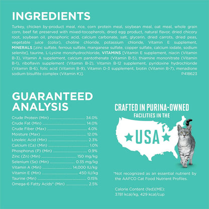 Purina ONE Sensitive Stomach, Sensitive Skin, Natural Dry Cat Food, +Plus Sensitive Skin and Stomach Formula 