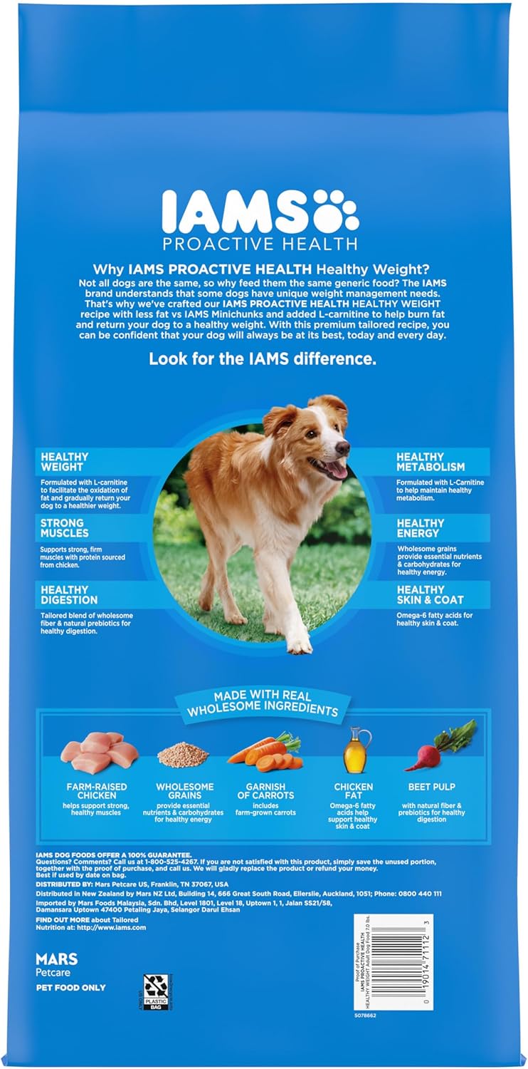 Proactive Health Healthy Weight Control Adult Dry Dog Food with Real Chicken, 7 Lb. Bag