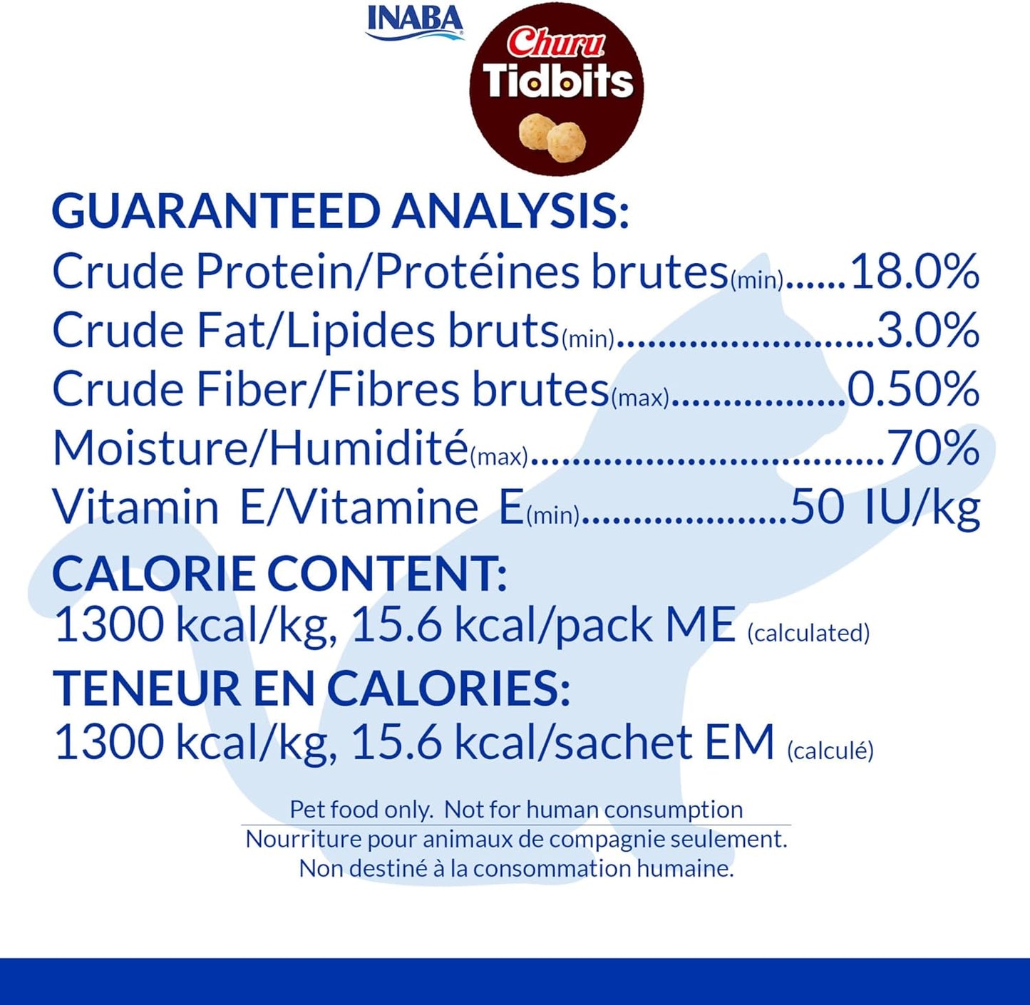 Churu Tidbits for Cats, Soft & Chewy Churu Filled, Baked Chicken Cat Treats with Taurine & Green Tea Extract, 0.42Oz per Pack, 8 Packs Total, Tuna & Salmon Recipe