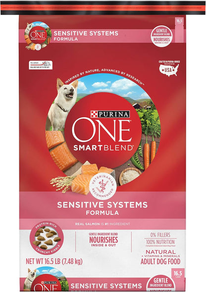 Purina ONE Natural, Sensitive Stomach Dry Dog Food, +Plus Skin & Coat Formula 