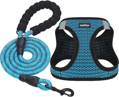 Dog Harness Step-In Breathable Puppy Cat Vest, X-Large, Blue
