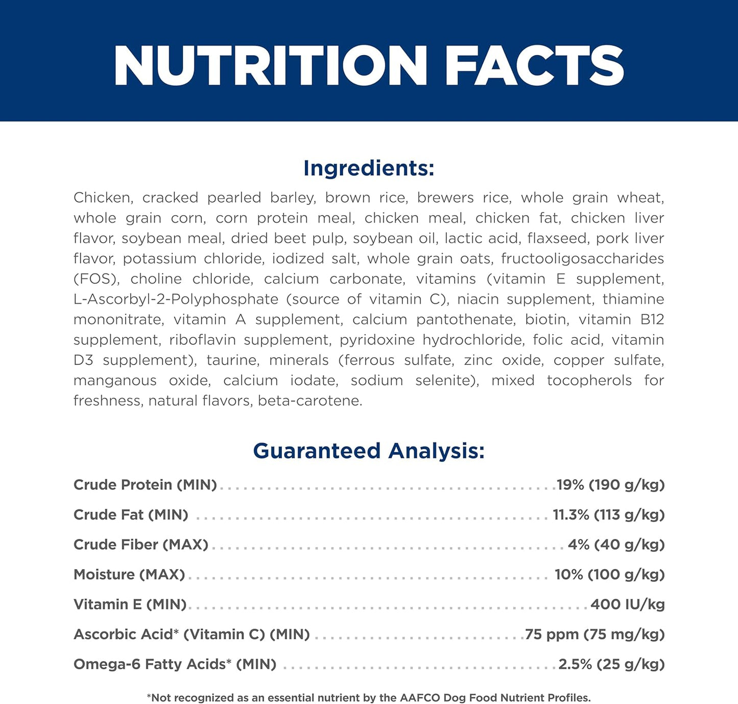 Adult 1-6, Adult 1-6 Premium Nutrition, Dry Dog Food, Chicken & Barley, 15 Lb Bag