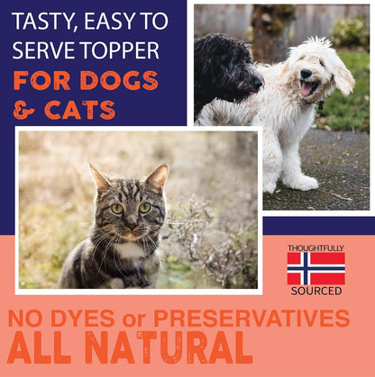 Nature'S Diet Pet 32 Oz Norwegian Salmon Oil Dogs & Cats - Natural Support for Joint Function Immune Heart Health Appetite Skin & Coat Omega 3 6 9 Liquid Food Topper EPA DHA Fatty Acids