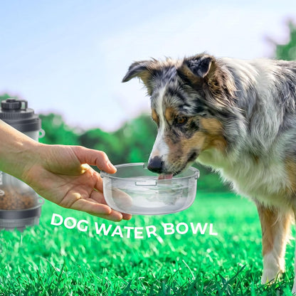 33.5Oz Portable Dog Water Bottle for Travel Hydration & Food Feeder