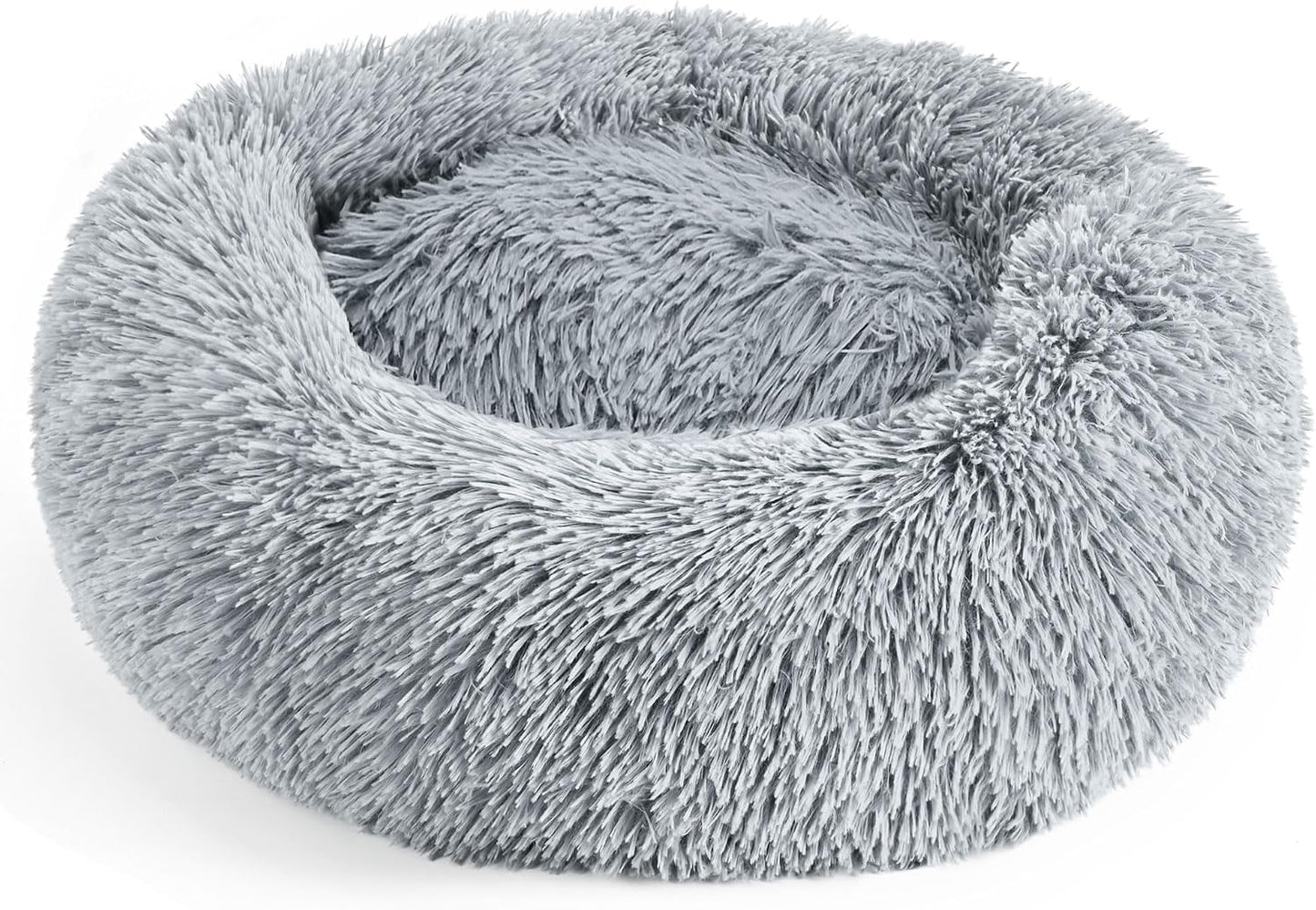 Calming Indoor Donut Bed for Dogs & Cats   