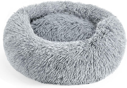 Calming Indoor Donut Bed for Dogs & Cats   