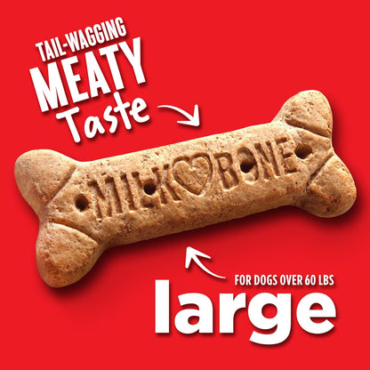 Milk-Bone Original Dog Treats Biscuits for Large Dogs, 10 Pounds (Packaging May Vary)