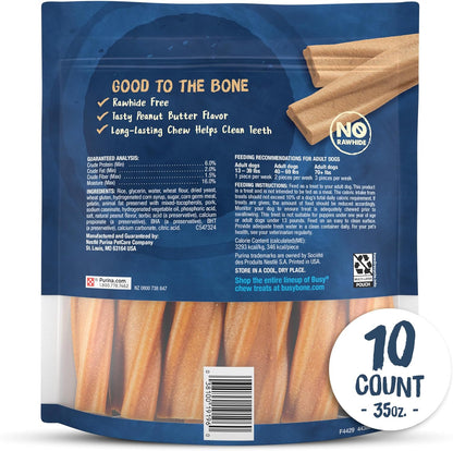 Purina Busy Bone Adult Dog Chew Bone Treats, Peanut Butter 