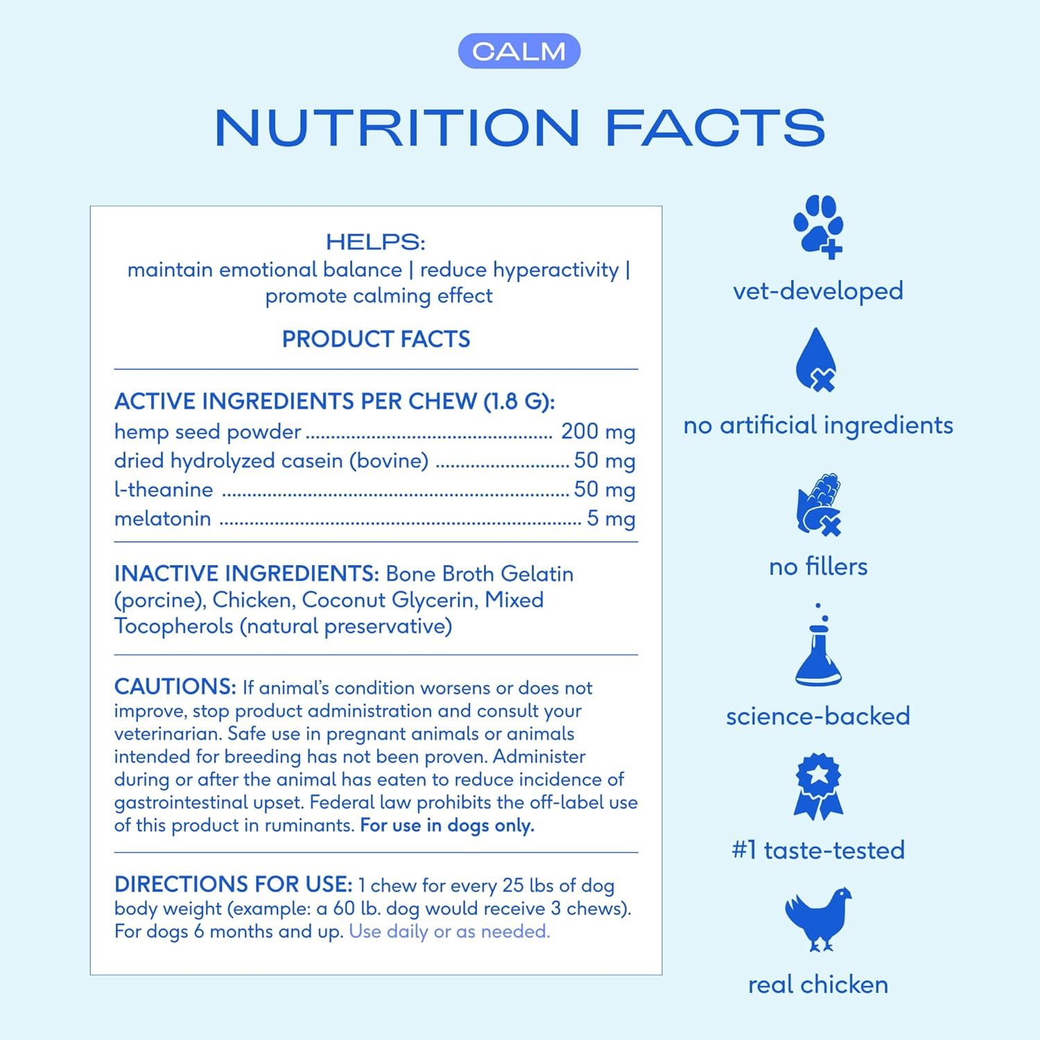 Calming Chews for Dogs - Melatonin for Dogs Anxiety Relief - Grain Free All Natural Hemp Calming Treats & L-Theanine Helps Manage Stress & Separation Anxiety - Puppy Sleep Aid - 30 Chews