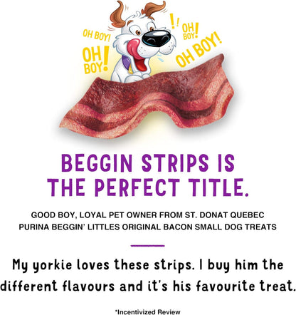 Purina Beggin' Strips With Real Bacon, Fun Size Original Bacon Flavor - 25 oz. Pouch