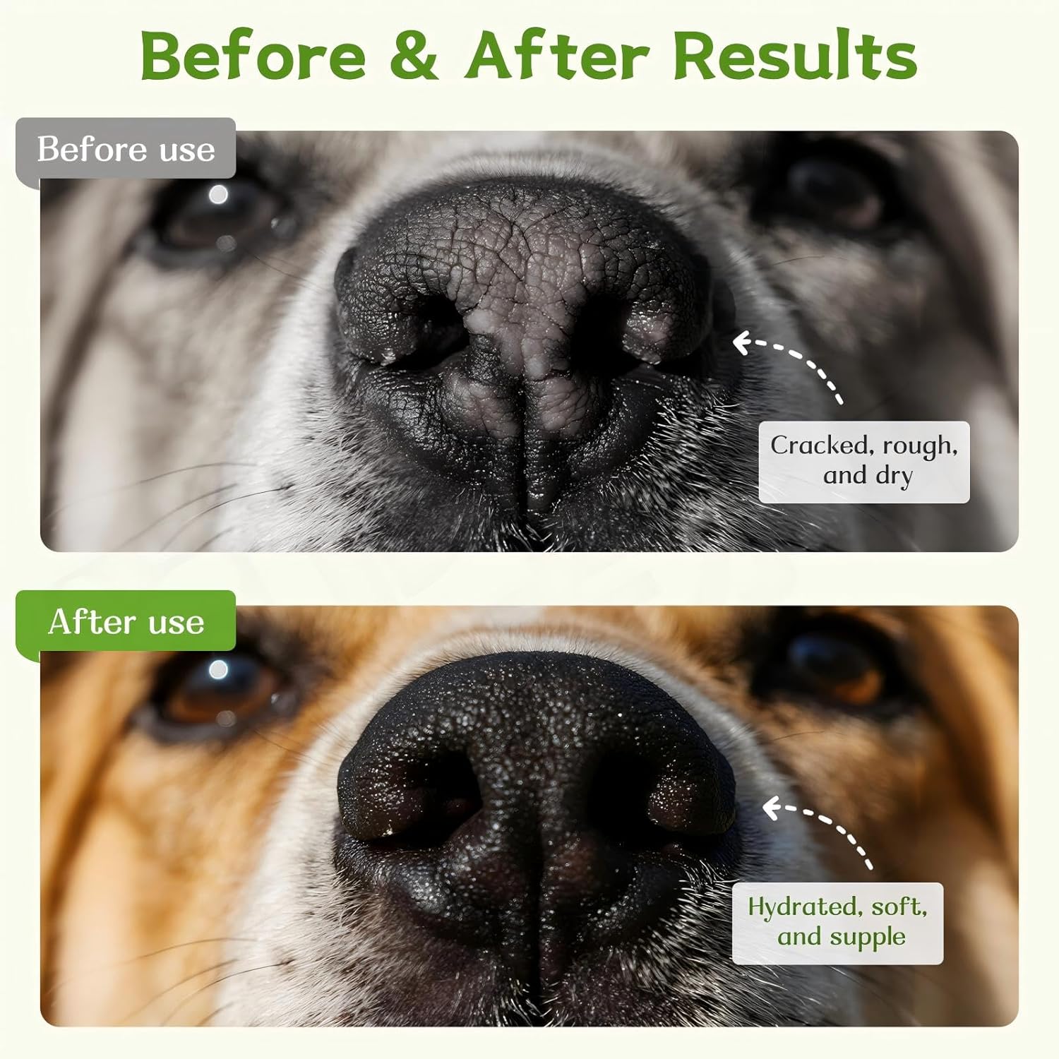 Dog Paw Balm & Nose Balm, Lick-Safe | All-Natural Moisturizer with Organic Coconut Oil | Quickly Nourishes and Repairs Dry, Cracked Paws (2.0Oz)