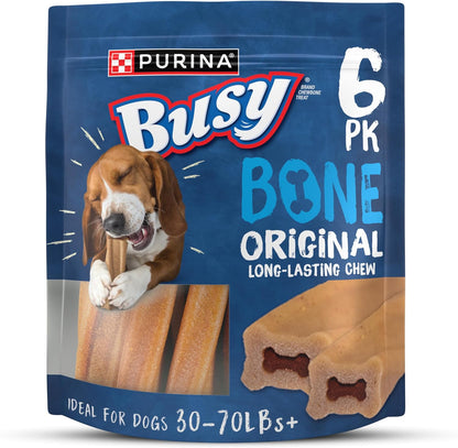 Purina Busy Bone Adult Dog Chew Bone Treats, Original 