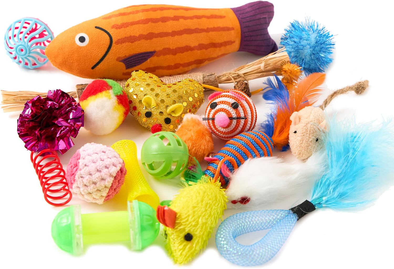 Cat Toys Variety Pack for Kitty 20 Pieces