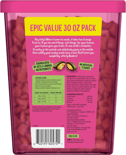 Bonkers Bites CAT Treats Catnip, Chick’N & Cheddar 30 OZ