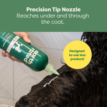 3-In-1 Detangling Dog Shampoo and Conditioner, Deodorizing Oatmeal Shampoos for Dogs and Puppies, Great for Smelly Pets, White Tea and Basil Scent, 16 Oz
