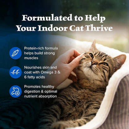 Blue Buffalo Wilderness Natural Adult Dry Cat Food Indoor Cats, High-Protein & Grain-Free, Chicken, 5-Lb. Bag