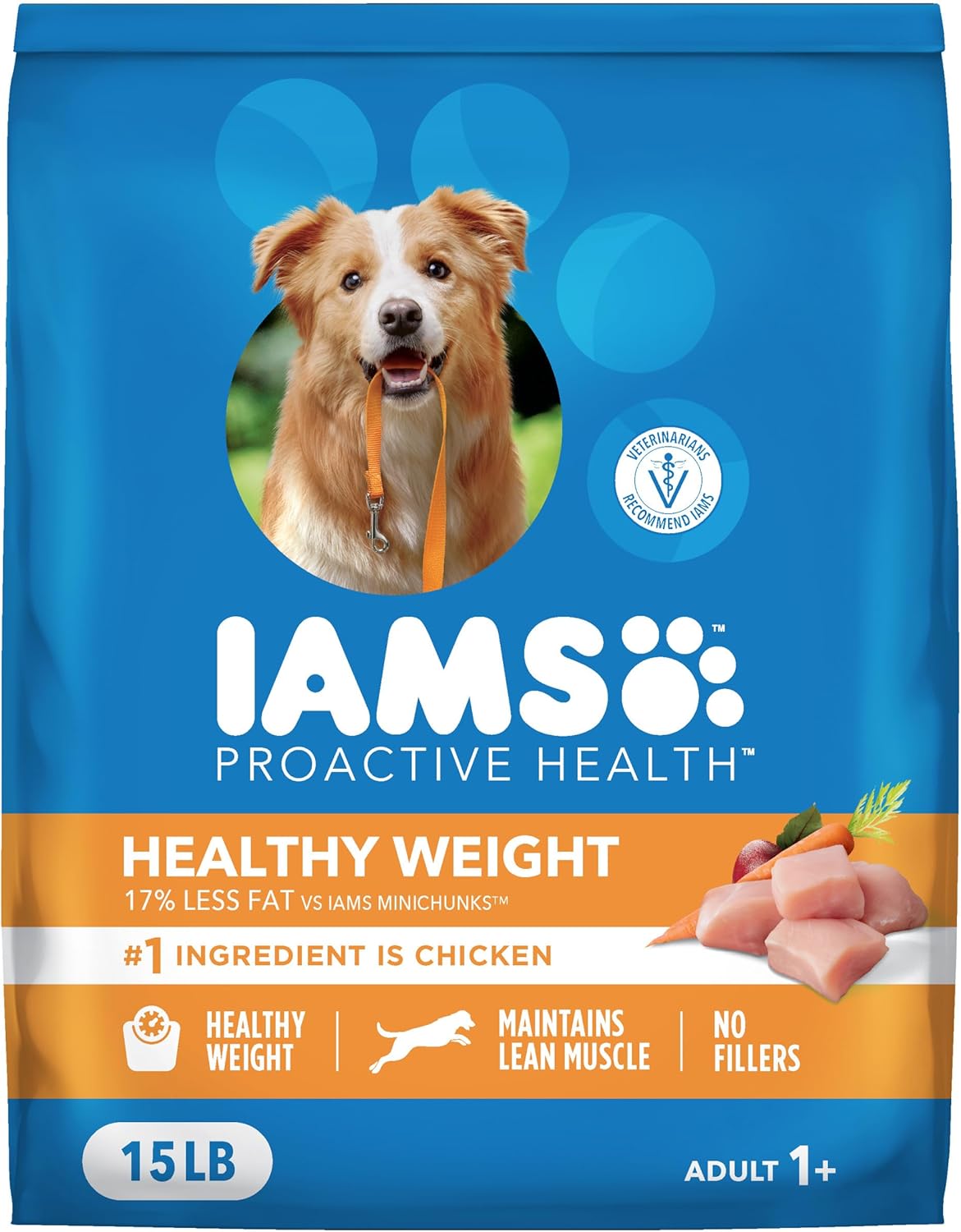 IAMS Proactive Health Healthy Weight Control Adult Dry Dog Food with Real Chicken