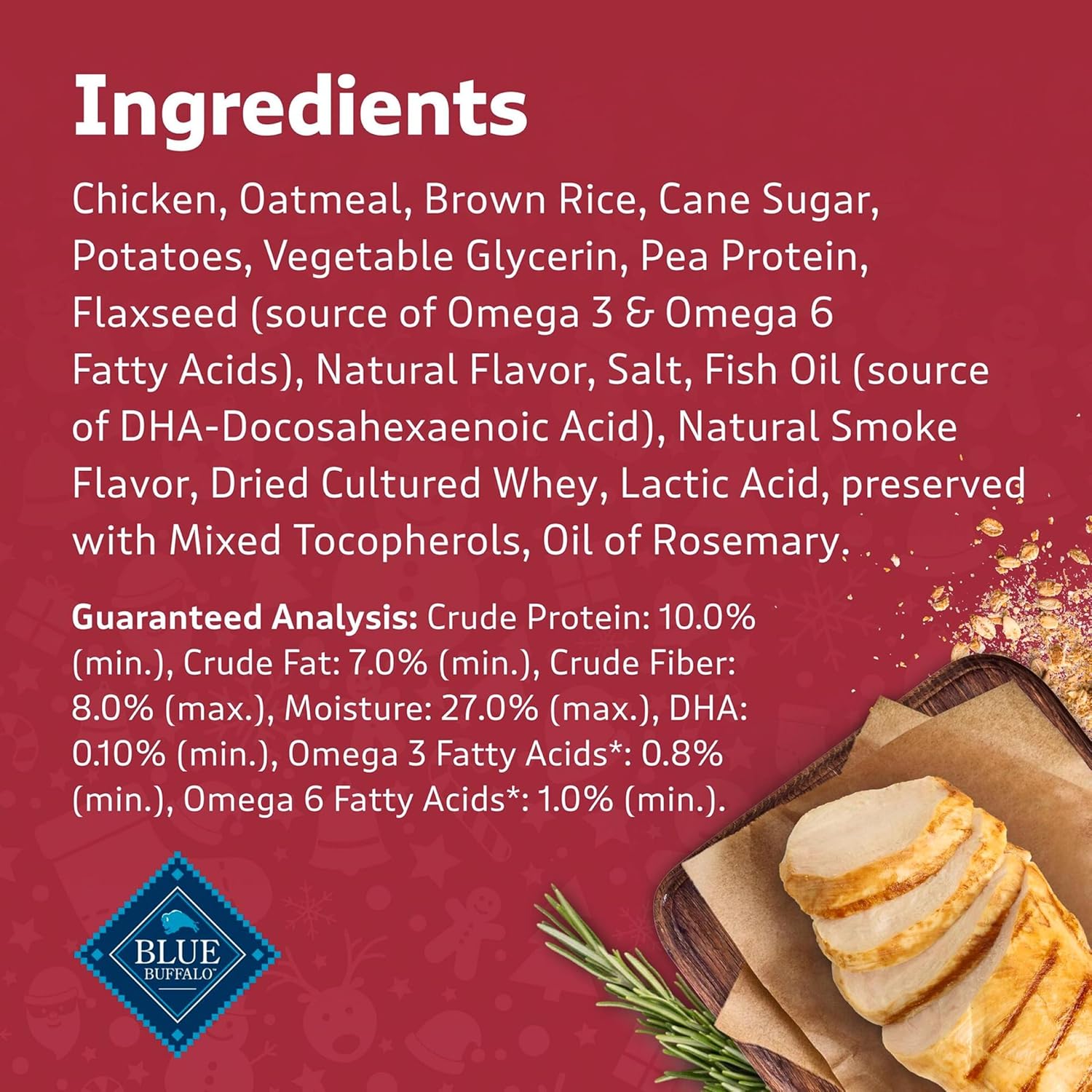 Santa Snacks Soft-Moist Dog Bits for Training, Chicken, 4.5-Oz Bag