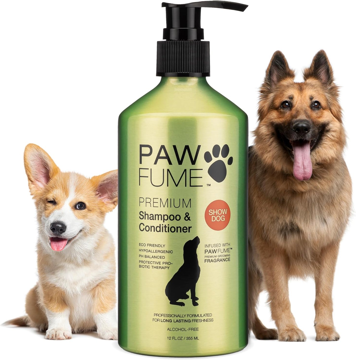 PAWFUME Dog Shampoo and Conditioner, Blue Ribbon, 1-Pack