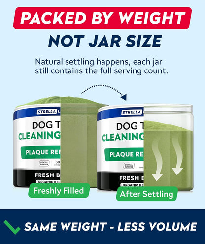 Advanced Dog Dental Powder Breath Freshener, Dog Teeth Cleaning