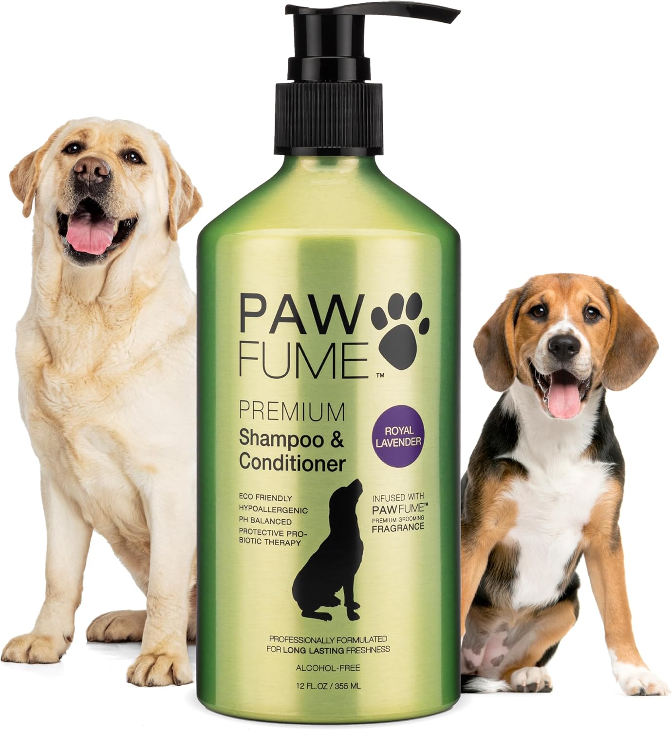 PAWFUME Dog Shampoo and Conditioner, Blue Ribbon, 1-Pack