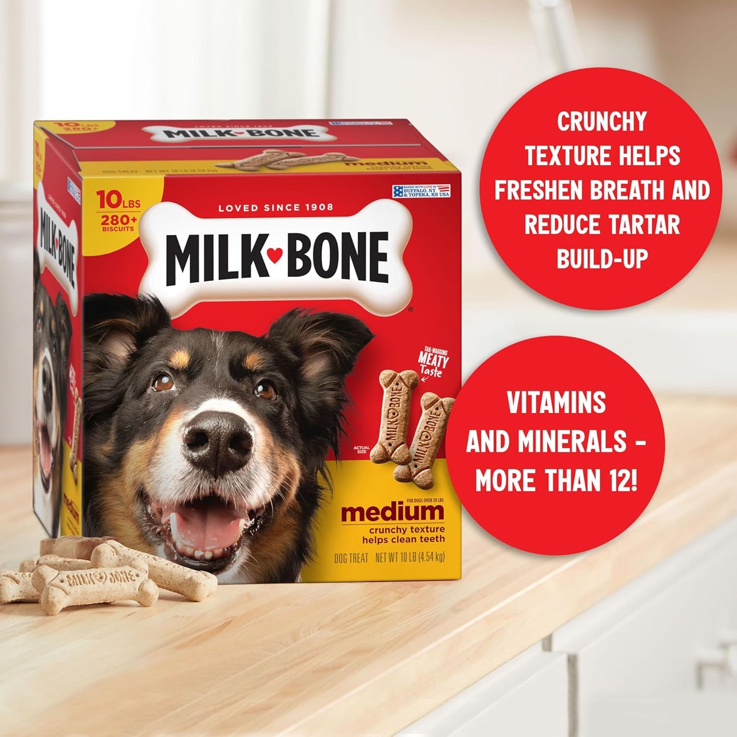 Milk-Bone Original Dog Treats Biscuits for Medium Dogs