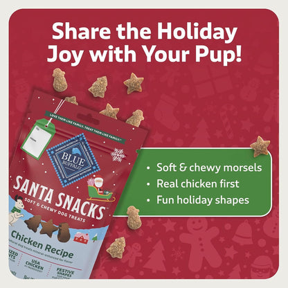 Santa Snacks Soft-Moist Dog Bits for Training, Chicken, 4.5-Oz Bag