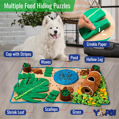 Snuffle Mat for Dogs Large Breed 39.4''X23.6''- Interactive Dog Toys for Boredom - Sniff Mat - Mental Stimulation - Enrichment Toys