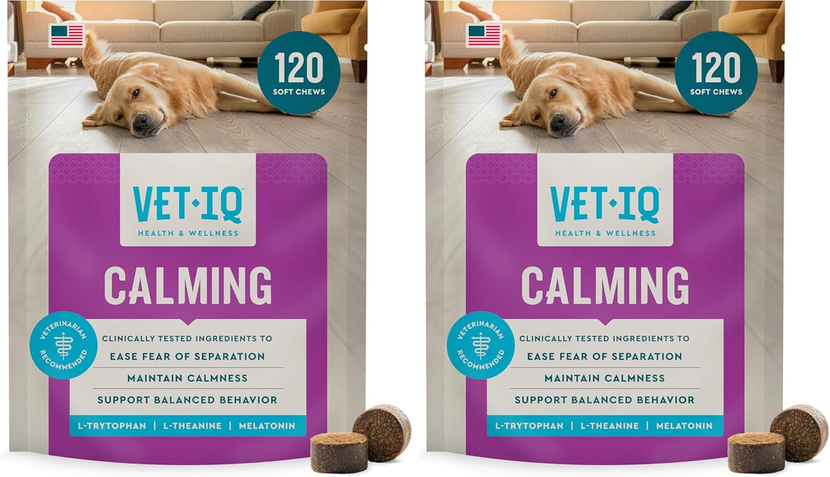 Calming Support Chews for Dogs, Anxiety Relief, 120Ct