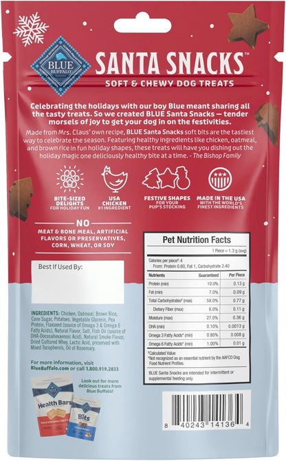 Santa Snacks Soft-Moist Dog Bits for Training, Chicken, 4.5-Oz Bag