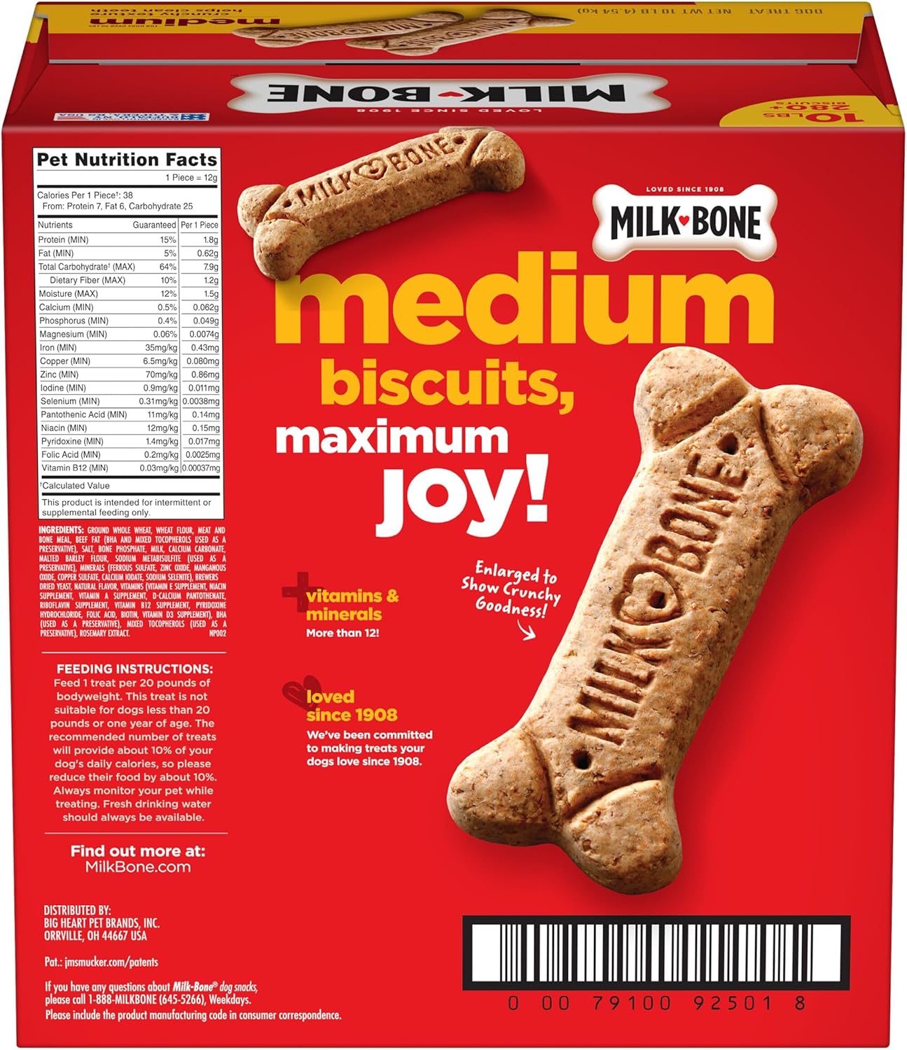 Milk-Bone Original Dog Treats Biscuits for Medium Dogs
