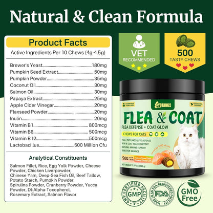Flea and Tick Prevention for Cats, Cat Flea and Tick Treatment Chew