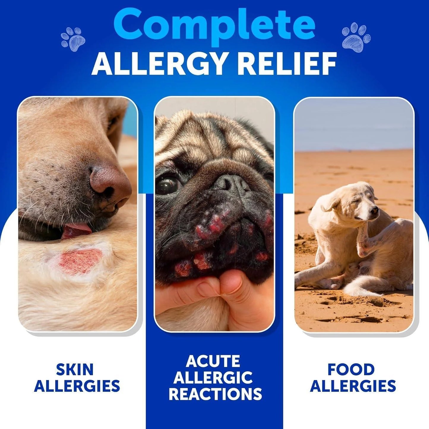 Dog Allergy & Itch Relief Chews with Omega-3 Fish Oil/ Seasonal  & Skin Support