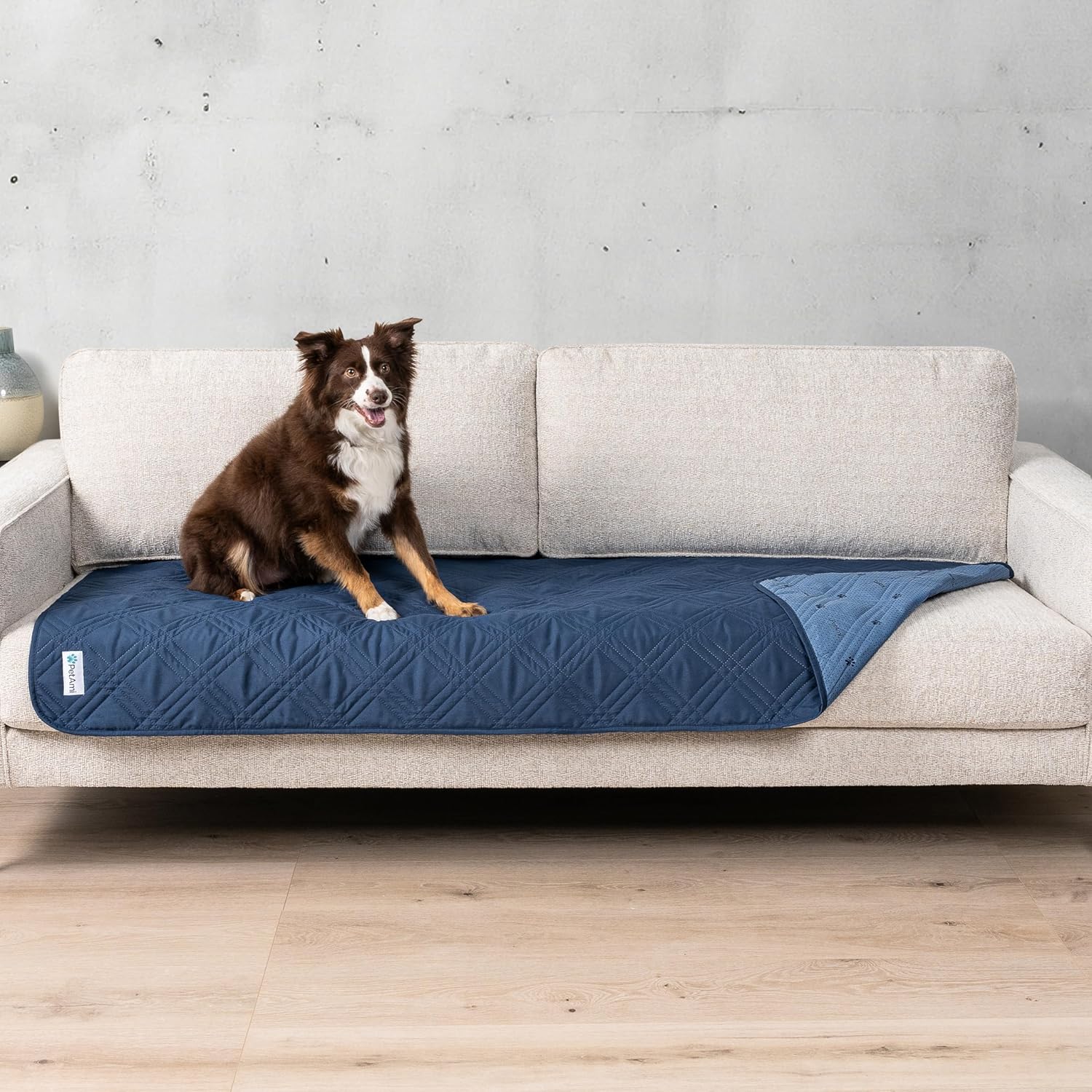 Waterproof Couch Cover for Dogs, Reversible Furniture Cover Sofa Protector for Pet Cat Bed, Washable Blanket Dog Cover for Couch Seat