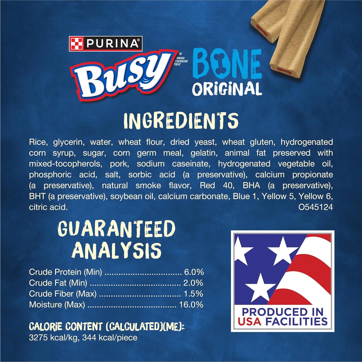 Purina Busy Bone Adult Dog Chew Bone Treats, Original 