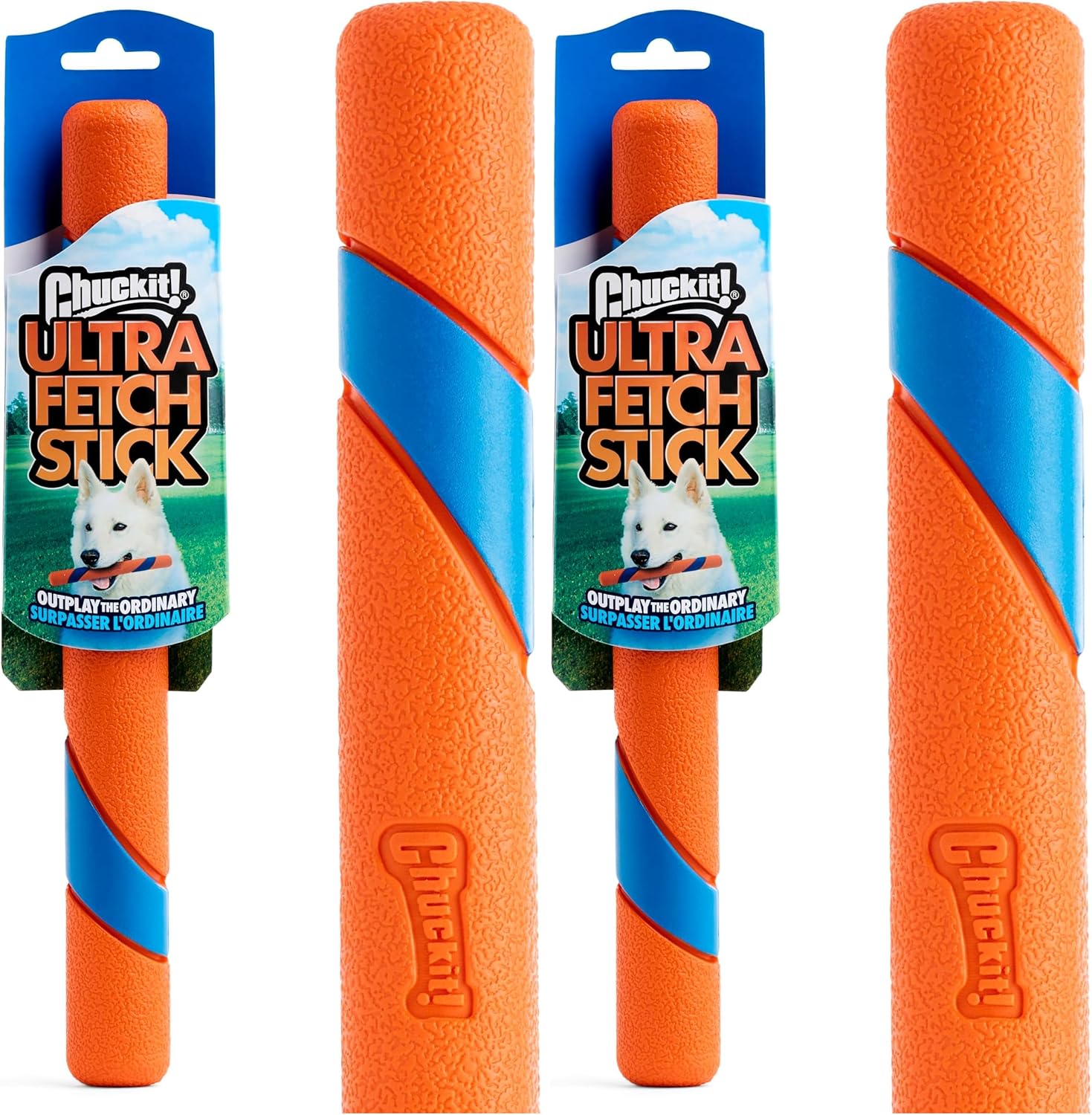 Interactive Dog Toy Ultra Fetch Stick Day & Night Bundle, 12 Inches, Outdoor, Pack of 2